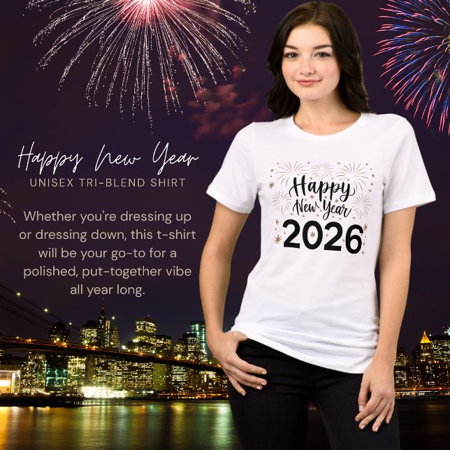 Camiseta Triblenda Feliz Año Nuevo 2026 (Subido por el creador)