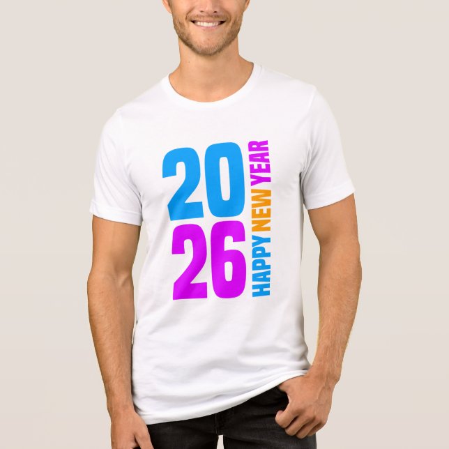 Camiseta Triblenda Feliz Año Nuevo 2026-34568 (Anverso)