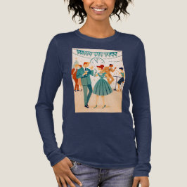 Camiseta Triblenda Feliz Año Nuevo de Mitad de Siglo La Danza del Mar