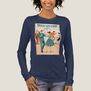Camiseta Triblenda Feliz Año Nuevo de Mitad de Siglo La Danza del Mar
