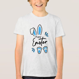 Camiseta Triblenda Feliz azul de Pascua