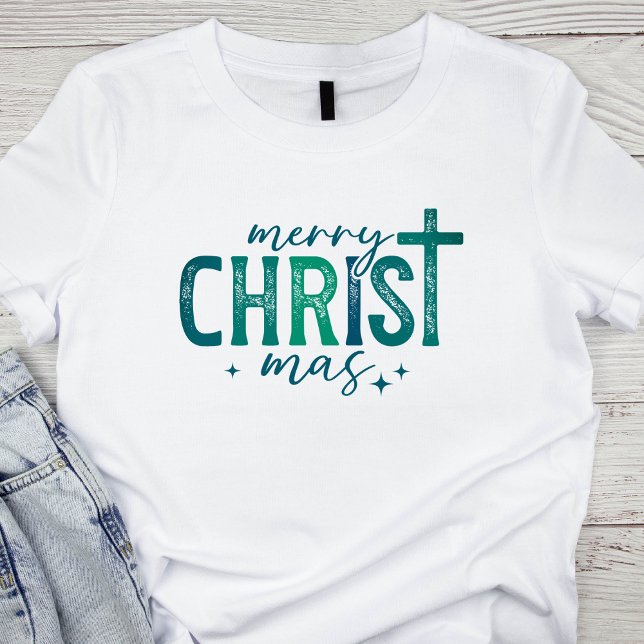 Camiseta Triblenda Feliz Cristo mas cristiano Religioso Negrita Verde (Subido por el creador)