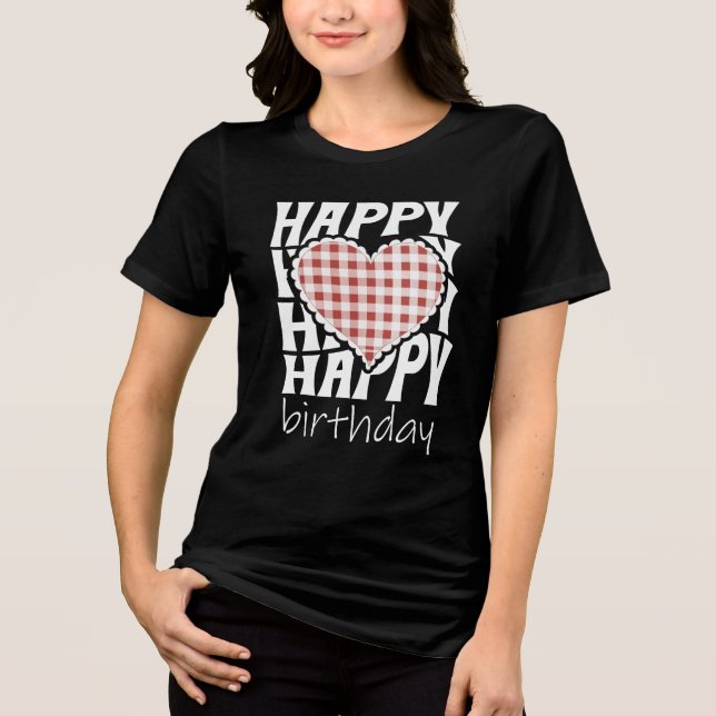 Camiseta Triblenda Feliz cumpleaños (Anverso)