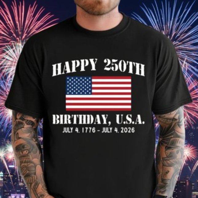 Camiseta Triblenda Feliz cumpleaños 250 a la camiseta de Estados Unid (Celebrate America’s 250th Birthday in style, Patriotic USA Flag Shirt for July 4, 2026!)
