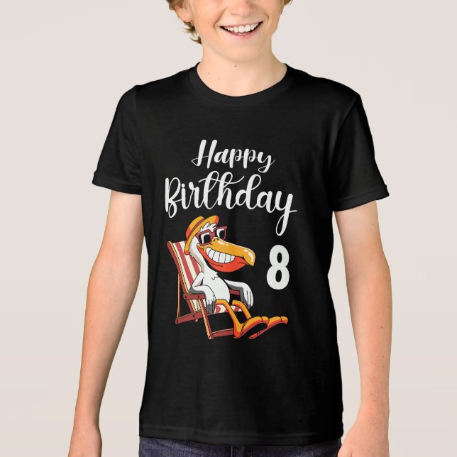 Camiseta Triblenda feliz cumpleaños 8 (Anverso)
