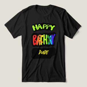 Camiseta Triblenda ¡Feliz cumpleaños, tío! Prop. personalizado de Fie