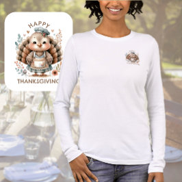 Camiseta Triblenda Feliz Día de Acción de Gracias de Pavo