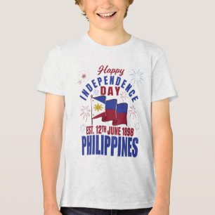 Camiseta Triblenda Feliz Día de la Independencia Filipinas Pinoy Fili