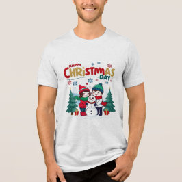 Camiseta Triblenda Feliz Día de los Navidades