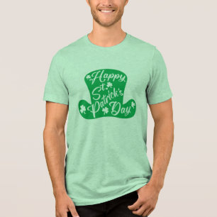 Camiseta Triblenda Feliz Día de San Patricio Gorra Leprechaun
