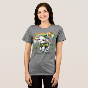 Camiseta Triblenda Feliz día de San Patricio para Mujeres