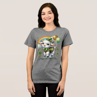Camiseta Triblenda Feliz día de San Patricio para Mujeres