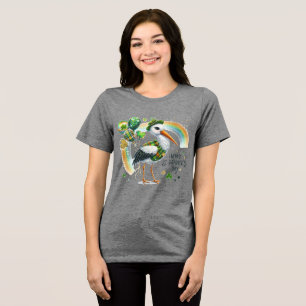 Camiseta Triblenda Feliz día de San Patricio para Mujeres