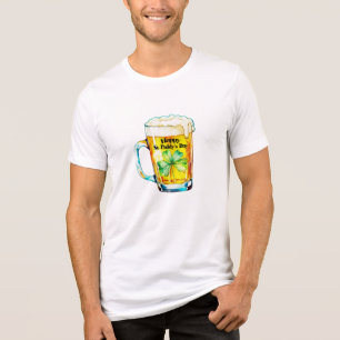 Camiseta Triblenda Feliz día de San Patricio Taza de cerveza Trébol O