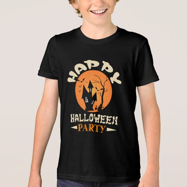 Camiseta Triblenda Feliz Fiesta de Halloween (Anverso)