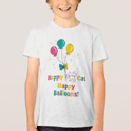 Camiseta Triblenda ¡Feliz Gato, feliz globo! 🎈 🐱