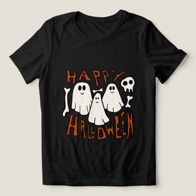 Camiseta Triblenda Feliz Halloween (Diseño delantero )