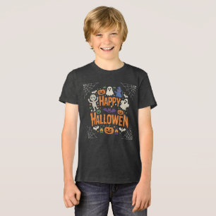 Camiseta Triblenda Feliz Halloween 2025 Ghost Scary Pumpkin