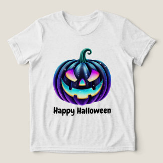 Camiseta Triblenda Feliz Halloween Black Jack o'Lantern