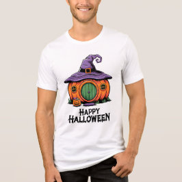 Camiseta Triblenda Feliz Halloween Calabaza de algodón y Gorra de Bru