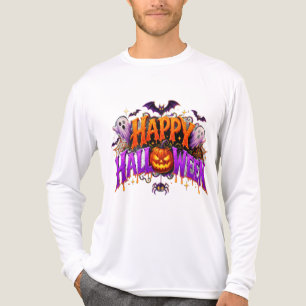 Camiseta Triblenda Feliz Halloween Calabaza Espeluznante Fantasmas Mu