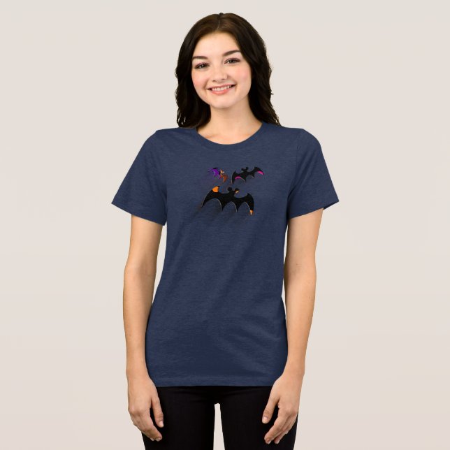 Camiseta Triblenda Feliz Halloween Motif (Anverso Completo )