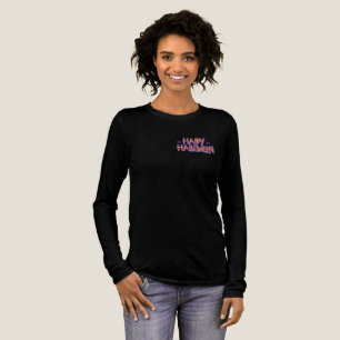 Camiseta Triblenda Feliz Halloween Naranja y Morado