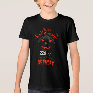 Camiseta Triblenda Feliz Halloween Sí es mi vigésimo cumpleaños