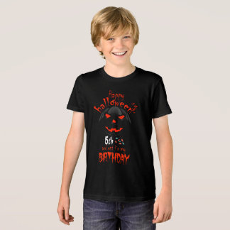 Camiseta Triblenda Feliz Halloween y sí es mi quinto cumpleaños