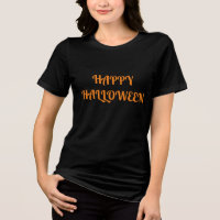 Feliz Naranja negra de las mujeres de Halloween