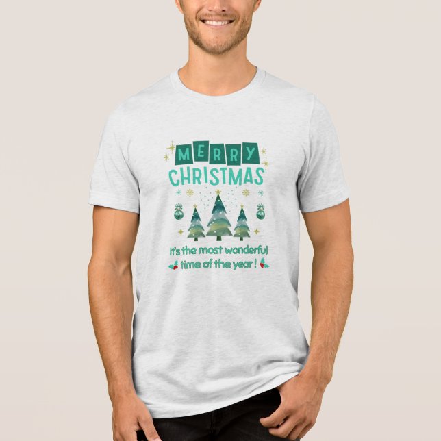 Camiseta Triblenda Feliz Navidad - Maravilloso momento del año T-Shi (Anverso)