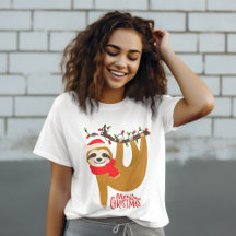 Feliz Navidad Perezoso Regalo Navideño Lindo para