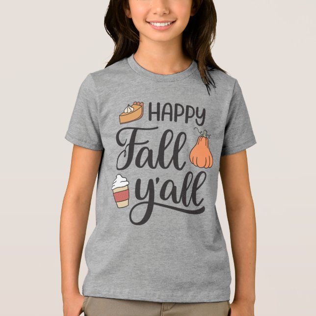 Camiseta Triblenda Feliz otoño (Anverso)