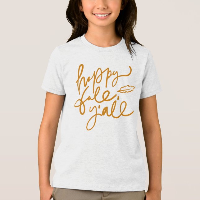 Camiseta Triblenda Feliz otoño (Anverso)