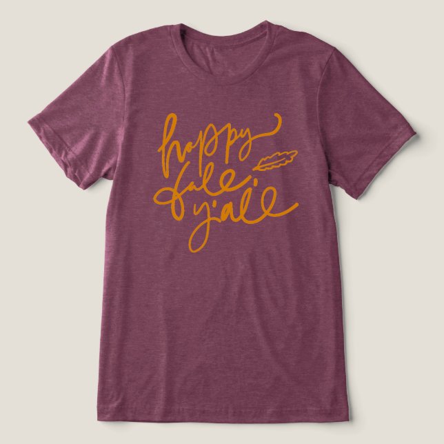 Camiseta Triblenda Feliz otoño (Diseño delantero )