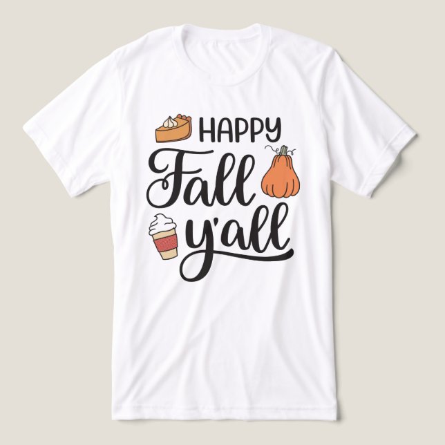 Camiseta Triblenda Feliz otoño (Diseño delantero )