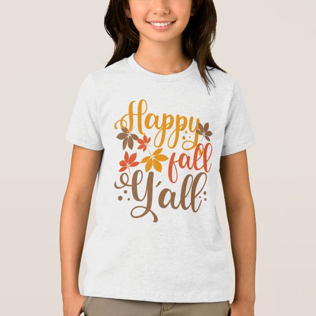 Camiseta Triblenda Feliz otoño a todos (Anverso)