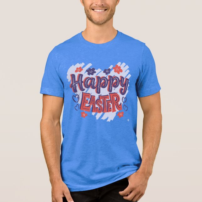 CAMISETA TRIBLENDA FELIZ PASCUA (Anverso)