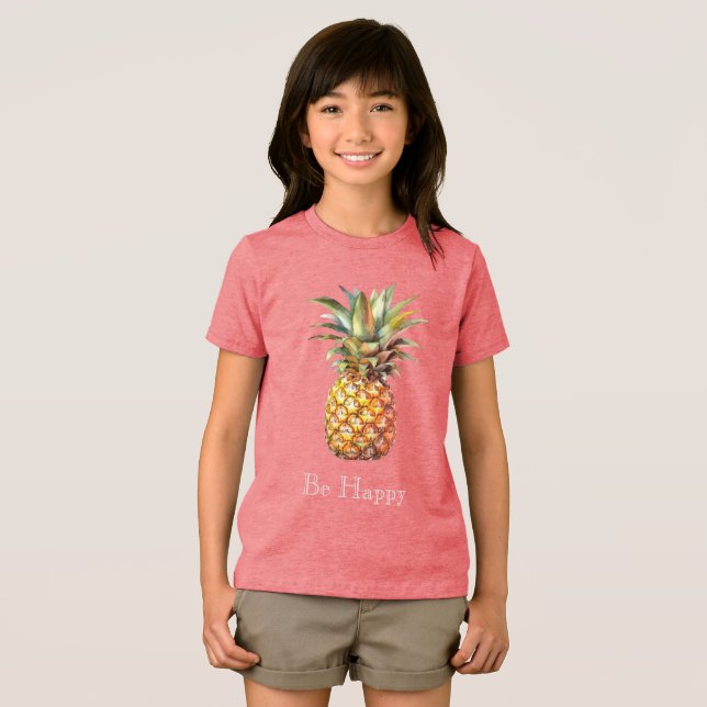 Camiseta Triblenda Feliz piña tropical ( Anverso Completo)
