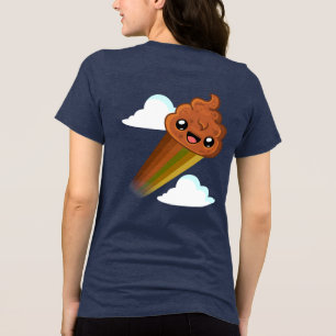 Camiseta Triblenda Feliz "Pudding" con impresión de refuerzo en la pa