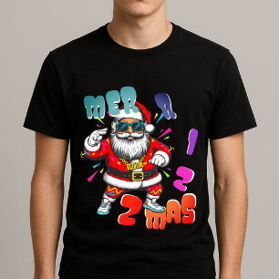 Camiseta Triblenda Feliz rizz navidad - Rizz divertido de Santa