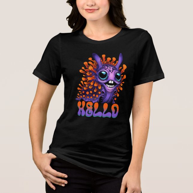 Camiseta Triblenda Feliz Shawl Nudibranch español (Anverso)