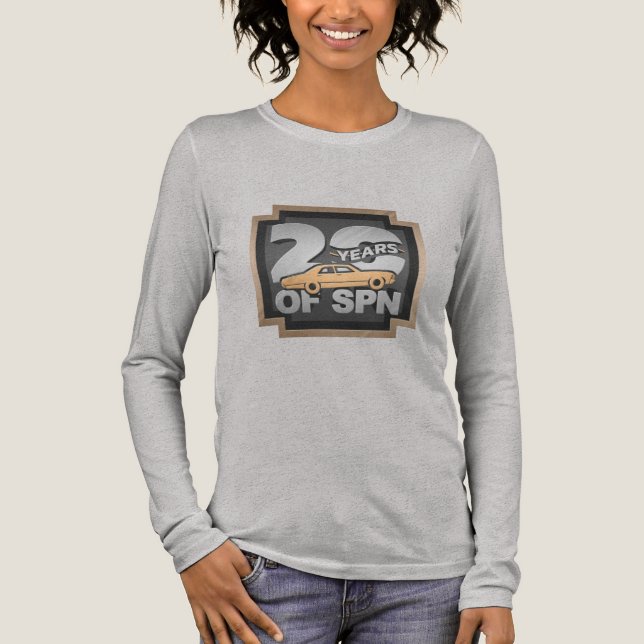 Camiseta Triblenda  Felpa intera donna "SPN 20 YEARS"  (Anverso)