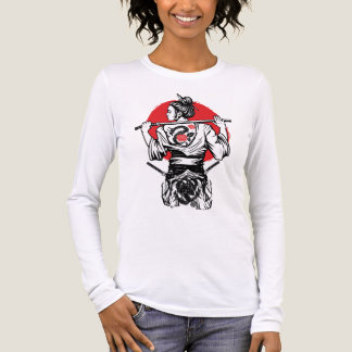 Camiseta Triblenda Female Samurai Warrior – Dragon Rose Tattoo Japane