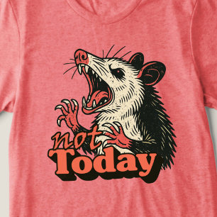 Camiseta Triblenda Feral Angry Possum No Tipografía Actual