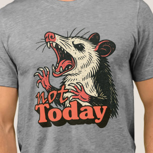 Camiseta Triblenda Feral Angry Possum No Tipografía Actual
