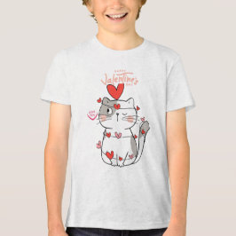 Camiseta Triblenda Ferr Hugs Cat Valentine Shirt