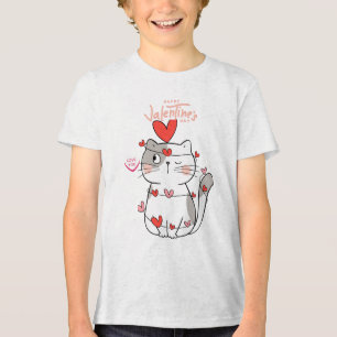 Camiseta Triblenda Ferr Hugs Cat Valentine Shirt
