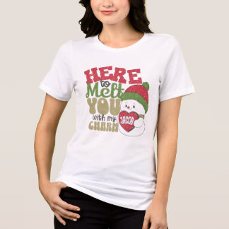 Camiseta Triblenda Festive Charm Christmas T-Shirt,Cute Holiday Quote
