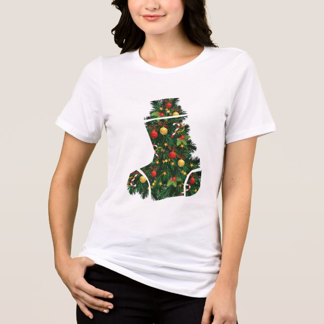Camiseta Triblenda Festive Evergreen Char (Anverso)